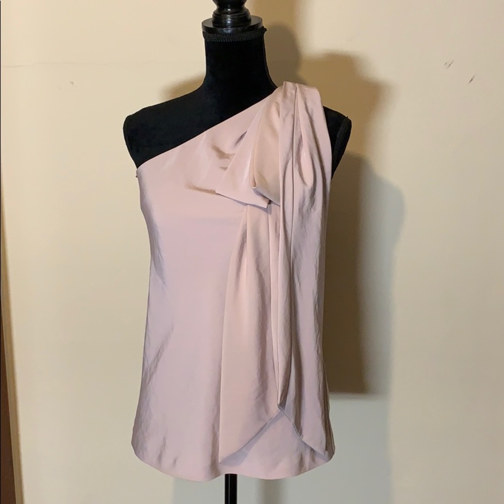Club Monaco lilac one shoulder top, 0